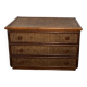 Commode vintage en cannage