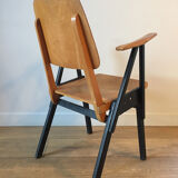 Lot of 6 modernist armchairs 1950 - 1960