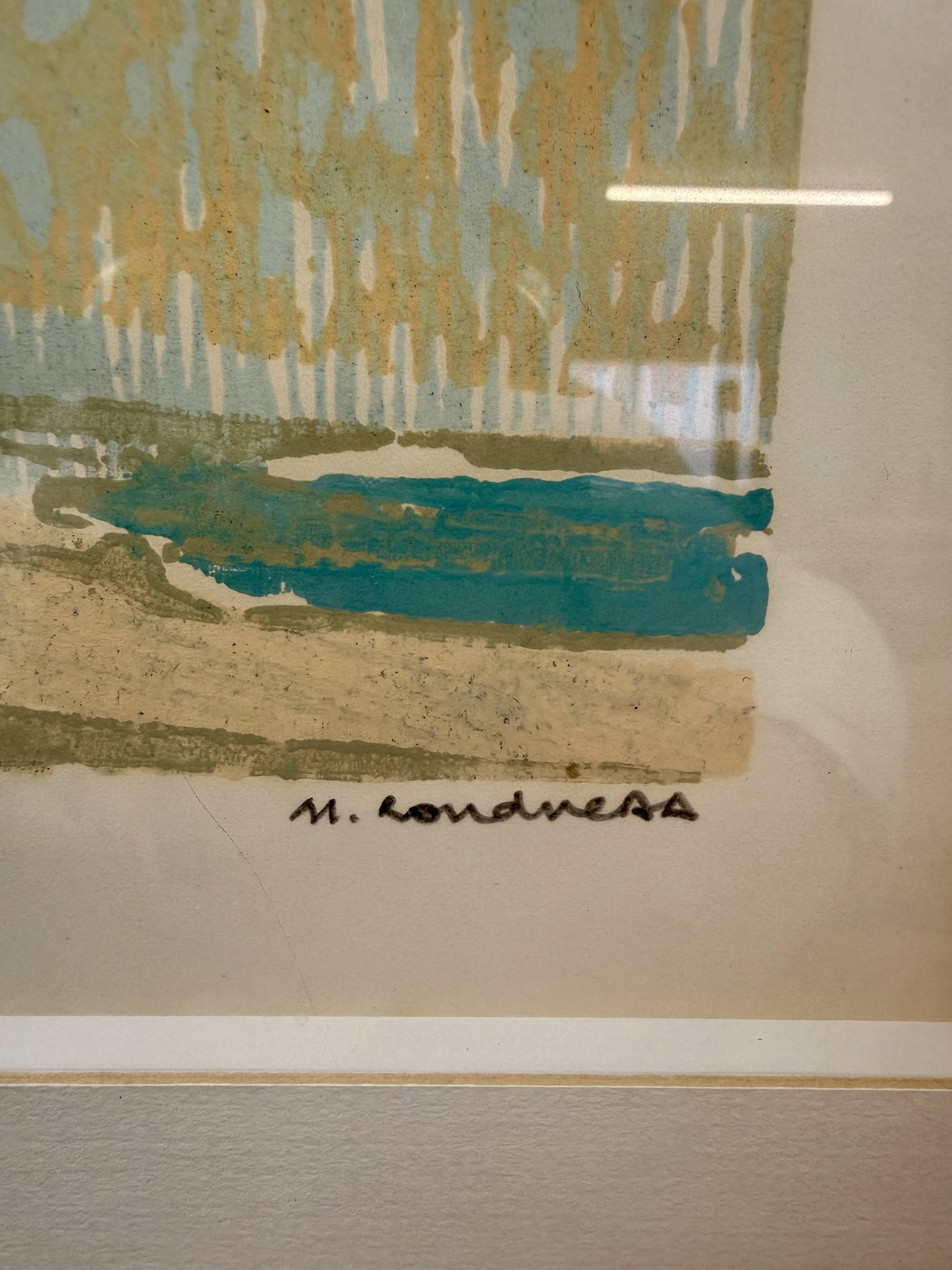 Silkscreen by Georges Roudneff – numbered print 71/80 – framed