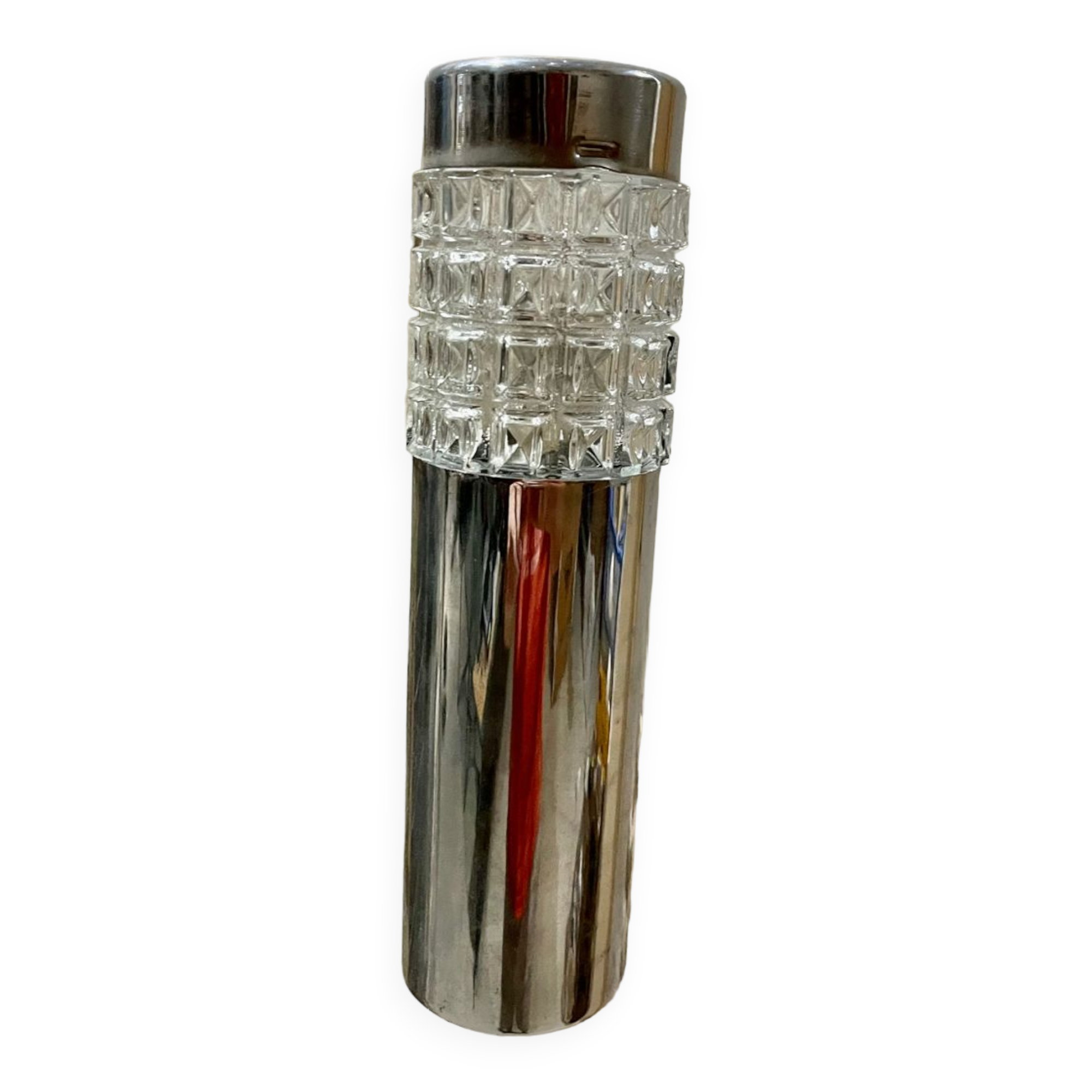 Sciolari style chrome and glass wall light