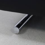 Lounge Chair in Leather and Chrome by Molinari