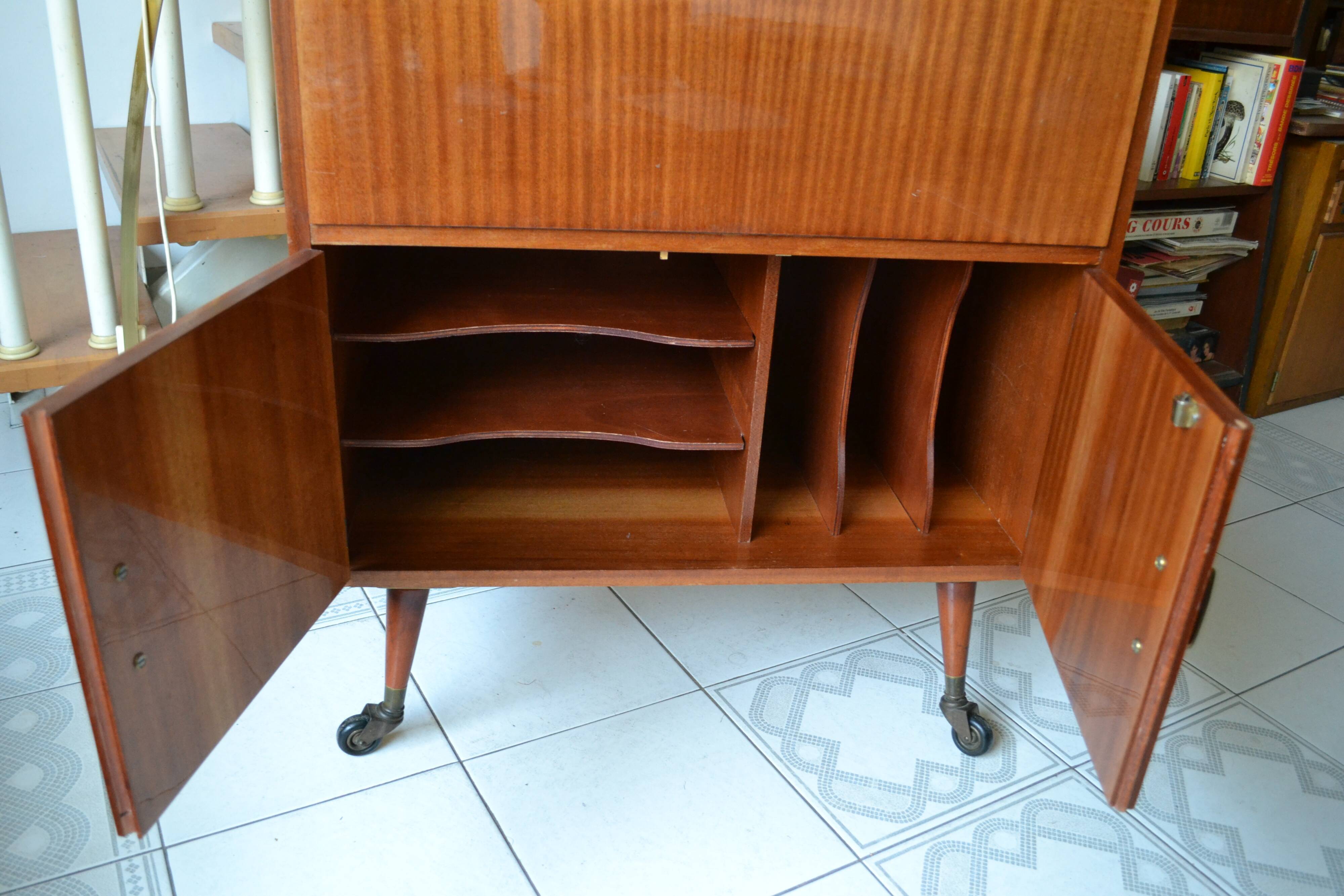 Vintage hifi furniture 60s/70s mahogany