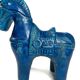 Cheval en céramique en Rimini blue par Aldo Londi