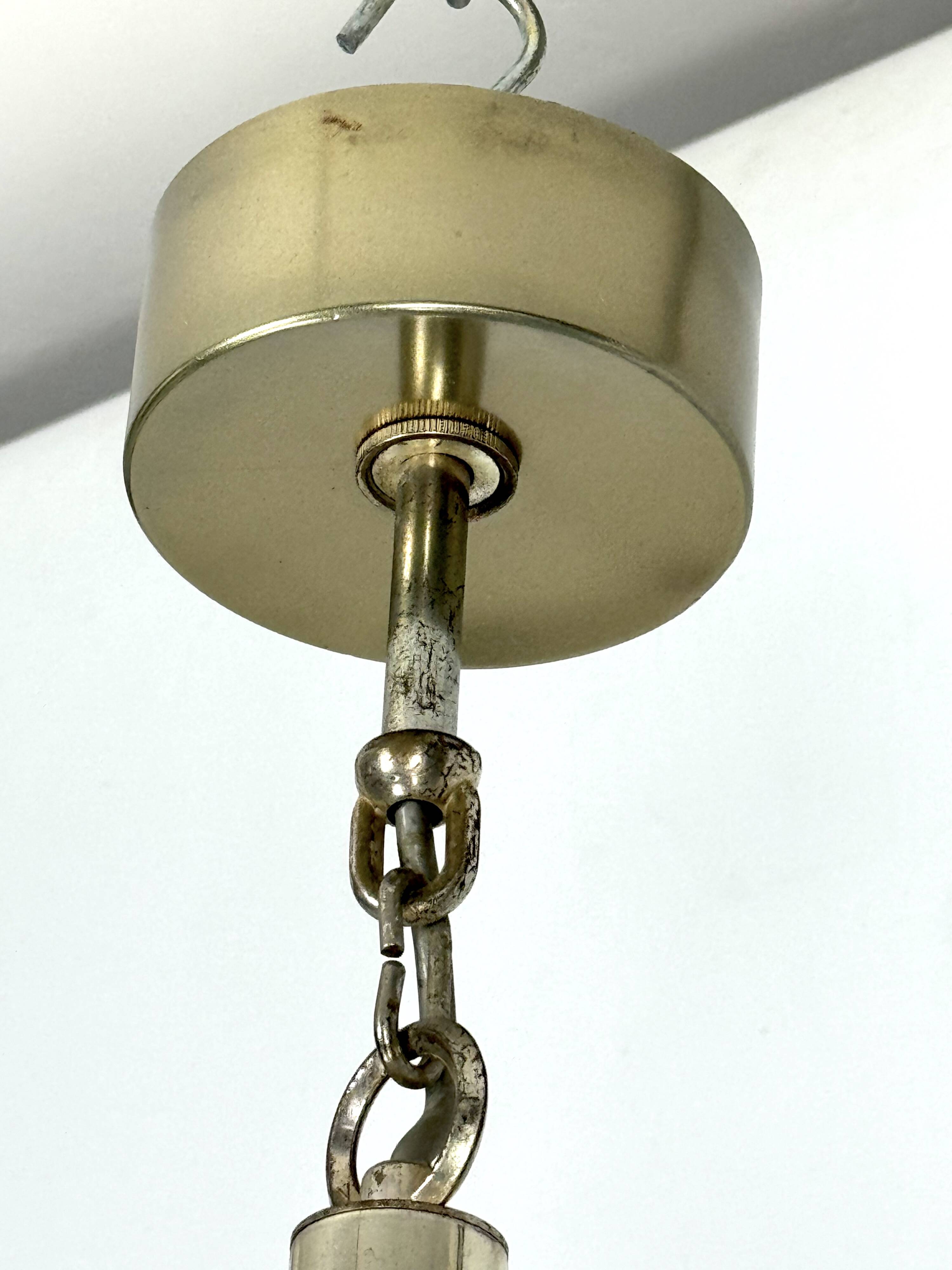 Sciolari 15 lights slight gilded chrome and perspex Chandelier model Ice, Italy 60s