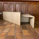 Travertine coffee table