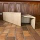 Travertine coffee table