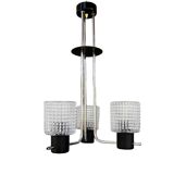 Elektroinstala Jílové pendant lamp, Czechoslovakia, 1970s, embossed glass