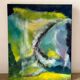 Abstract, oil on canvas signed Christian Mallet 2002