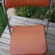 Leather-like folding chair
