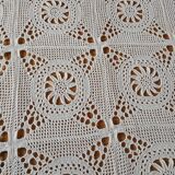 Antique handmade crochet bedspread