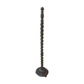 turned wooden lamp post base