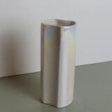 Iridescent white vase