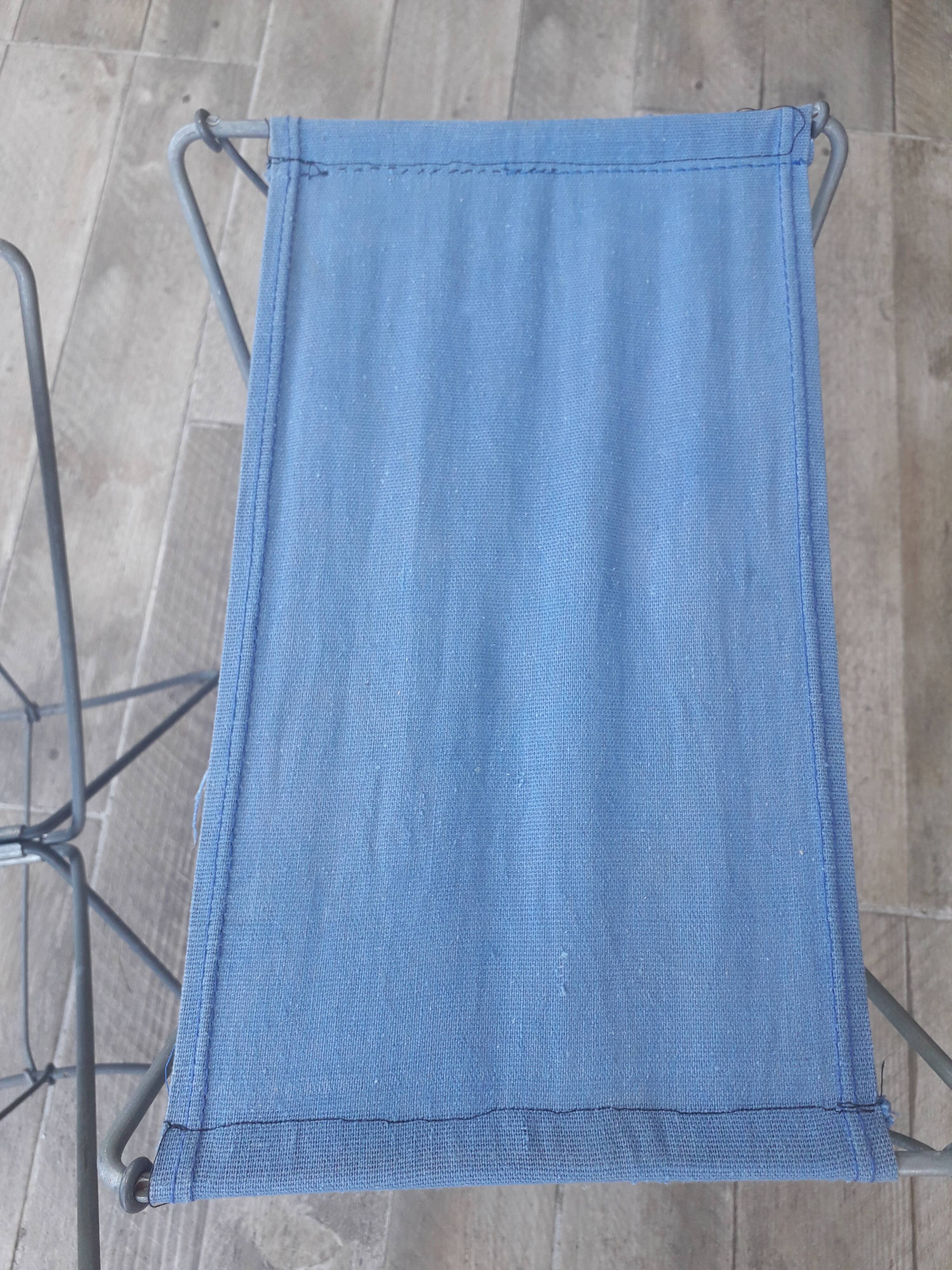 Tabouret pliant pêche ou camping. Années 60