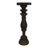 Sellette en bois sculpté et gravé. Années 60 70
