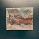 Original Swedish Oil On Canvas – “Boats” By Ingemar Stragnell – Signed – Vintage & Framed