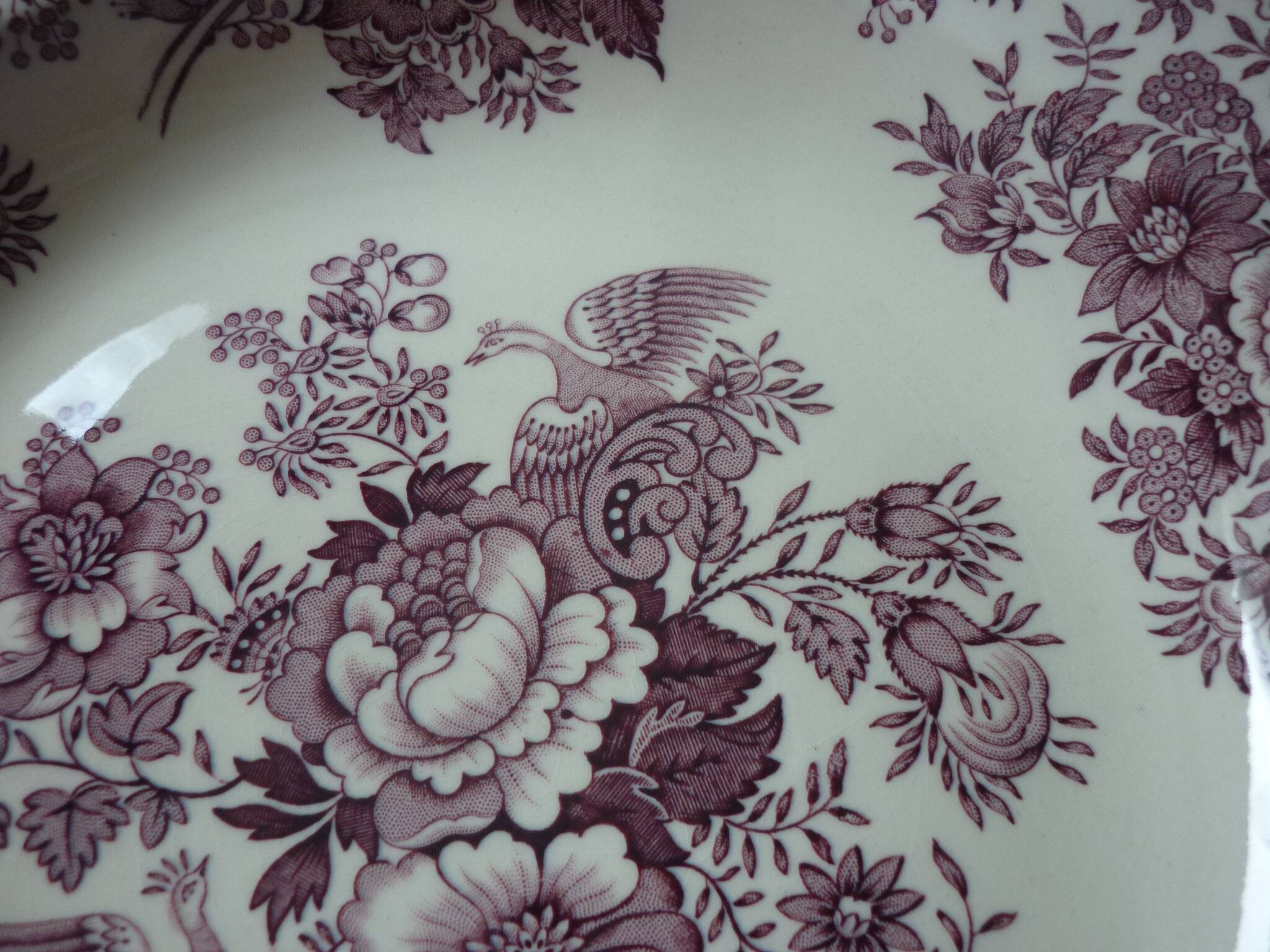 Villeroy & Boch “Fasan” red plate 1960