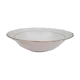 Plat rond creux petit modèle en porcelaine Kronester Bavaria blanche et liseré argenté