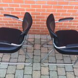 Pair of tubular chairs fana gispen 60s