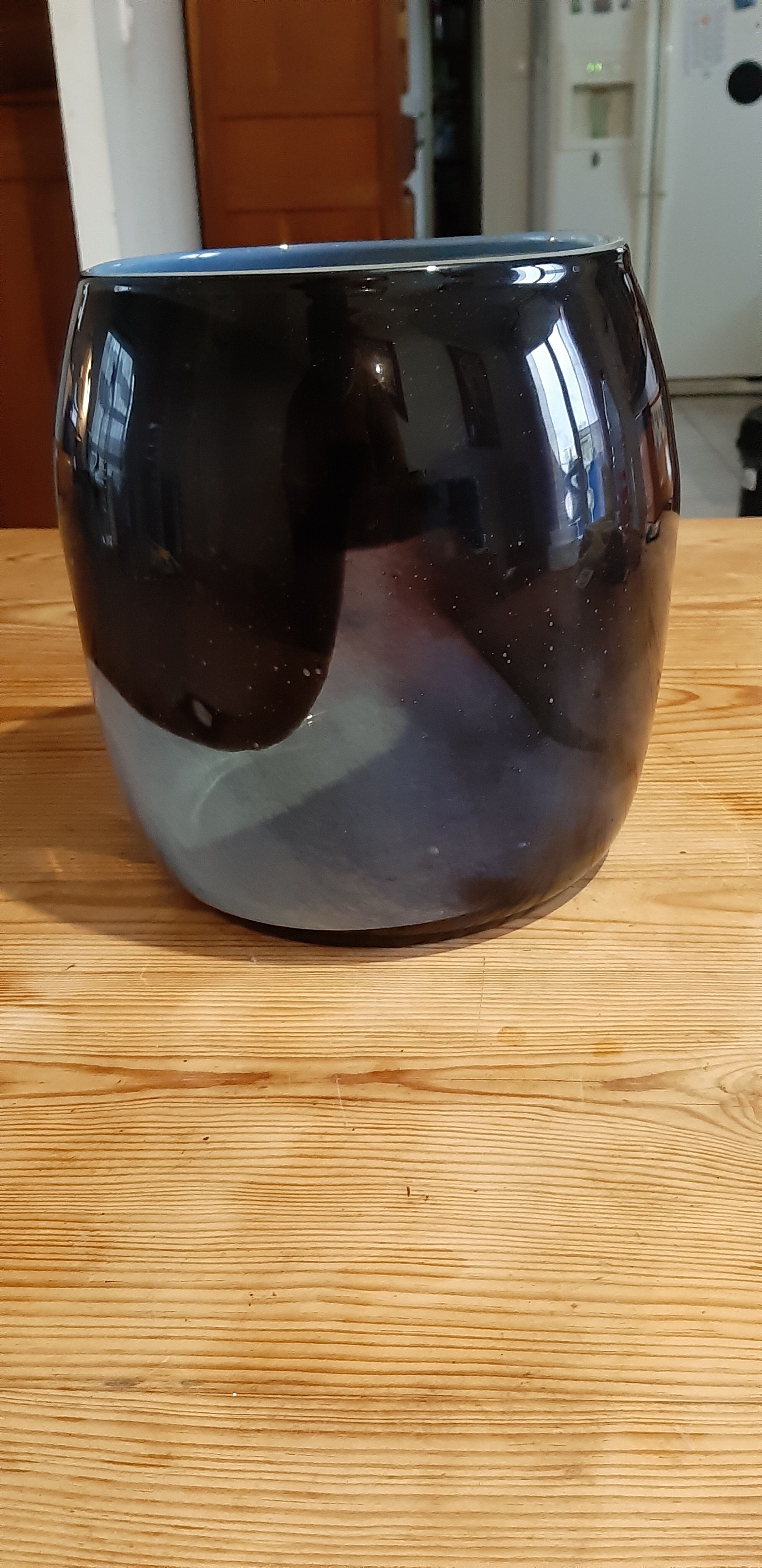 Vintage multilayer two-tone glass vase