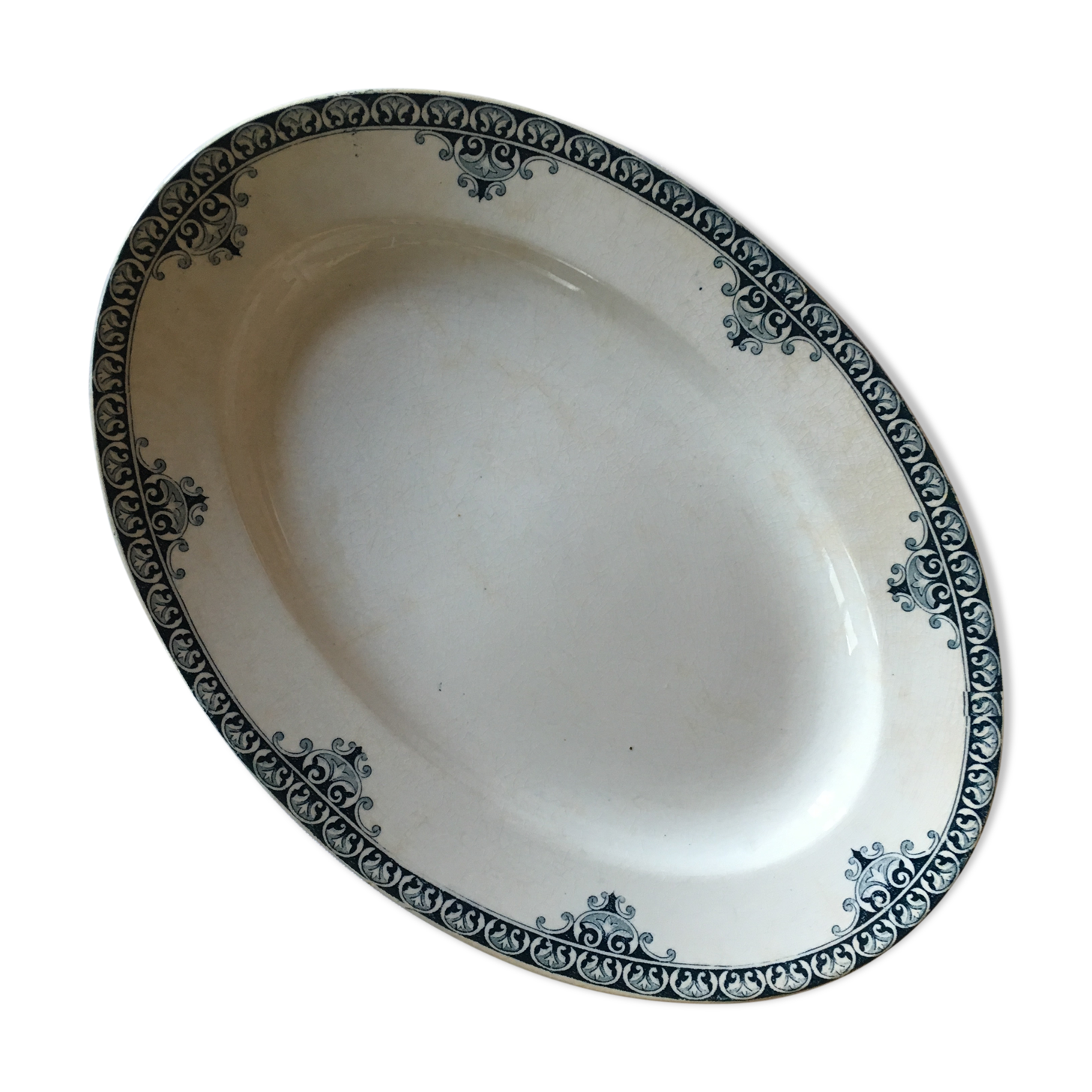 Service St-Amand earthenware dish and Hamage model Edirne