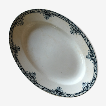 Service St-Amand earthenware dish and Hamage model Edirne