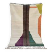 Modern coloured Berber rug