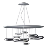 Pendant chandelier Artemide model Mercury silver chrome 2018