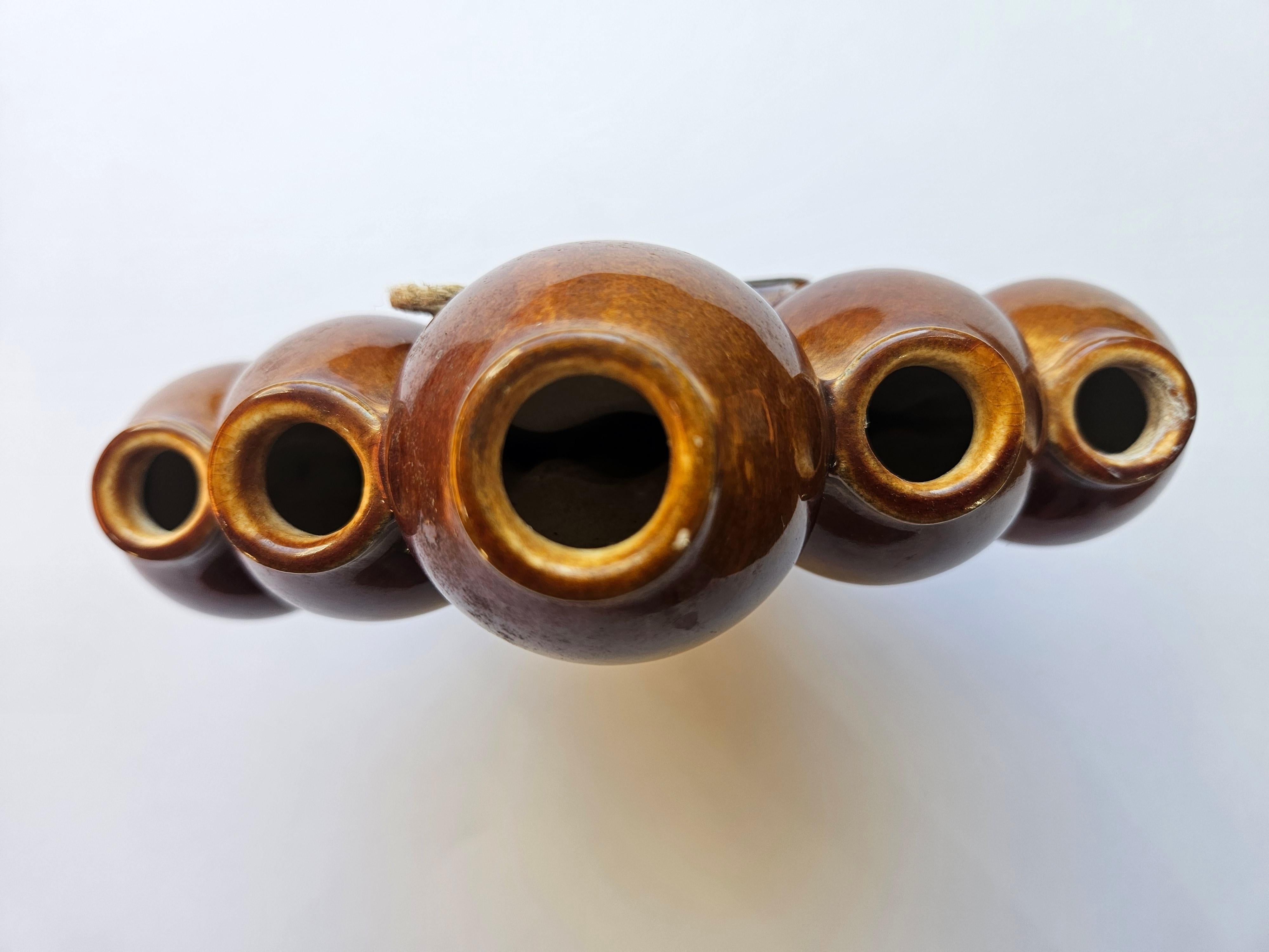 Rare Midcentury wall vase in ceramic, 1970s