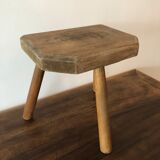 Wooden tripod stool