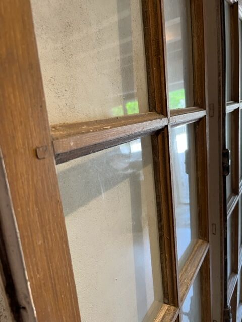 Pair of glass doors of castle XIXth