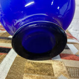 Vintage two-tone glass paste vase