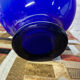 Vase vintage en pâte de verre bicolore