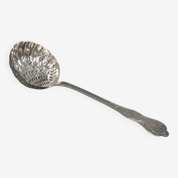 Spoon to sprinkle goldsmith RN silver 53 grams rich decoration Louis XV