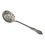 Cuillère à saupoudrer orfèvre RN argent 53 grammes riche décor Louis XV