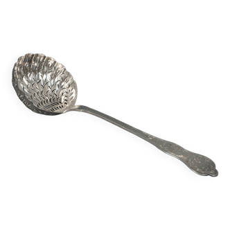 Spoon to sprinkle goldsmith RN silver 53 grams rich decoration Louis XV