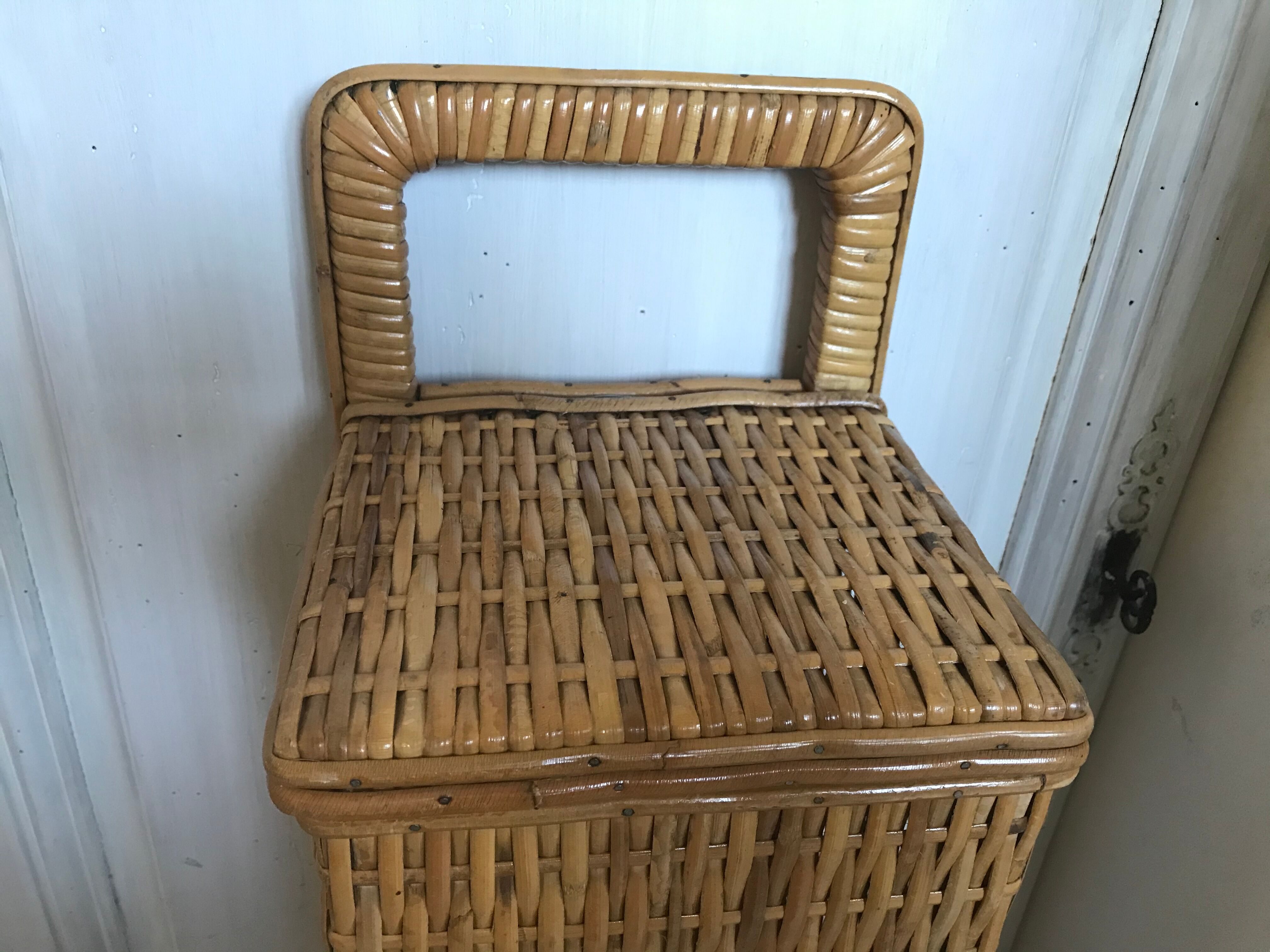 Vintage wicker basket