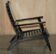 Fauteuil pliant anglo-indien vintage peint à la main