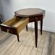Art Deco gueridon in walnut burl marquetry, 1930.