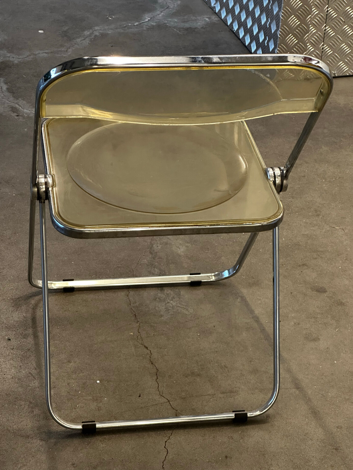 Suite de 3 chaises pliantes Plia par Giancarlo Piretti pour Castelli
