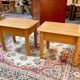 Vintage bedside tables from Maison Regain, 1980s, stamped.
