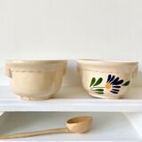 Pair of vintage flower cup bowls