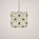 Brutalist glass chandelier by kamenicky senov, 1970s