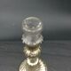 Candlestick in Eglomized Glass Mercurized XIXth