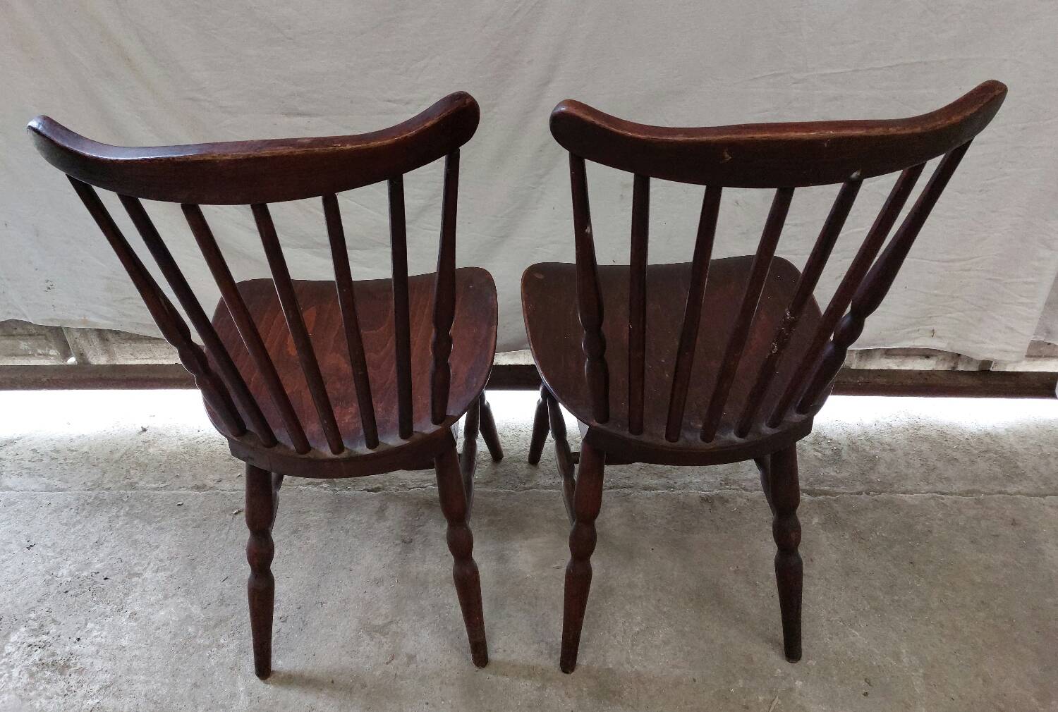 Pair of vintage bistro chairs