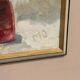 Mid-Century Oil on panel – "Still Life" by M.O. Vintage & Framed 44 × 26 cm