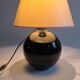 Black opaline ball lamp 1950
