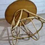 Coffee table or extra round rattan