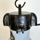 Large Industrial Midcentury Grey Enamel Factory Lamp, 1950s