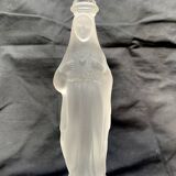 Paire d'anciens bougeoirs enverre Marie et Jésus