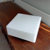 70s bakelite and opaline ceiling light signed Vianne